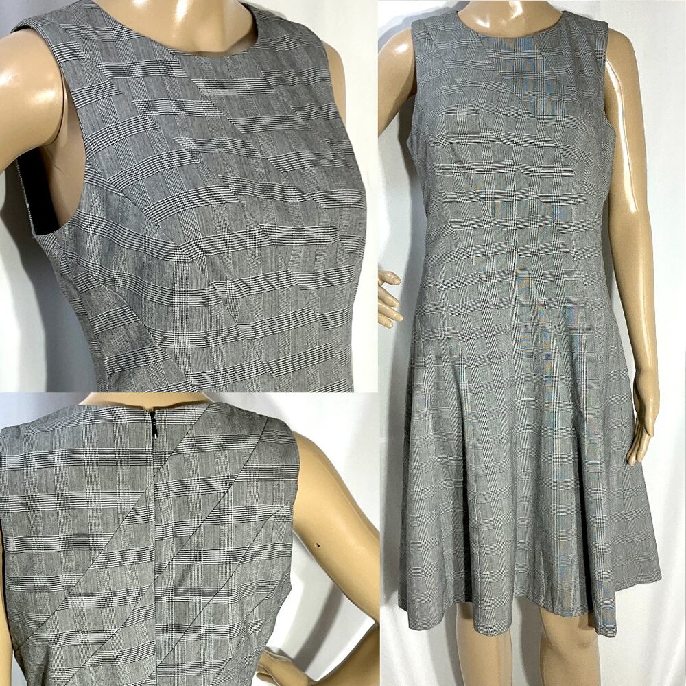 WHBM Sz 6 Bias Cut Fit and Flare Knee Length Dress White House Black Market